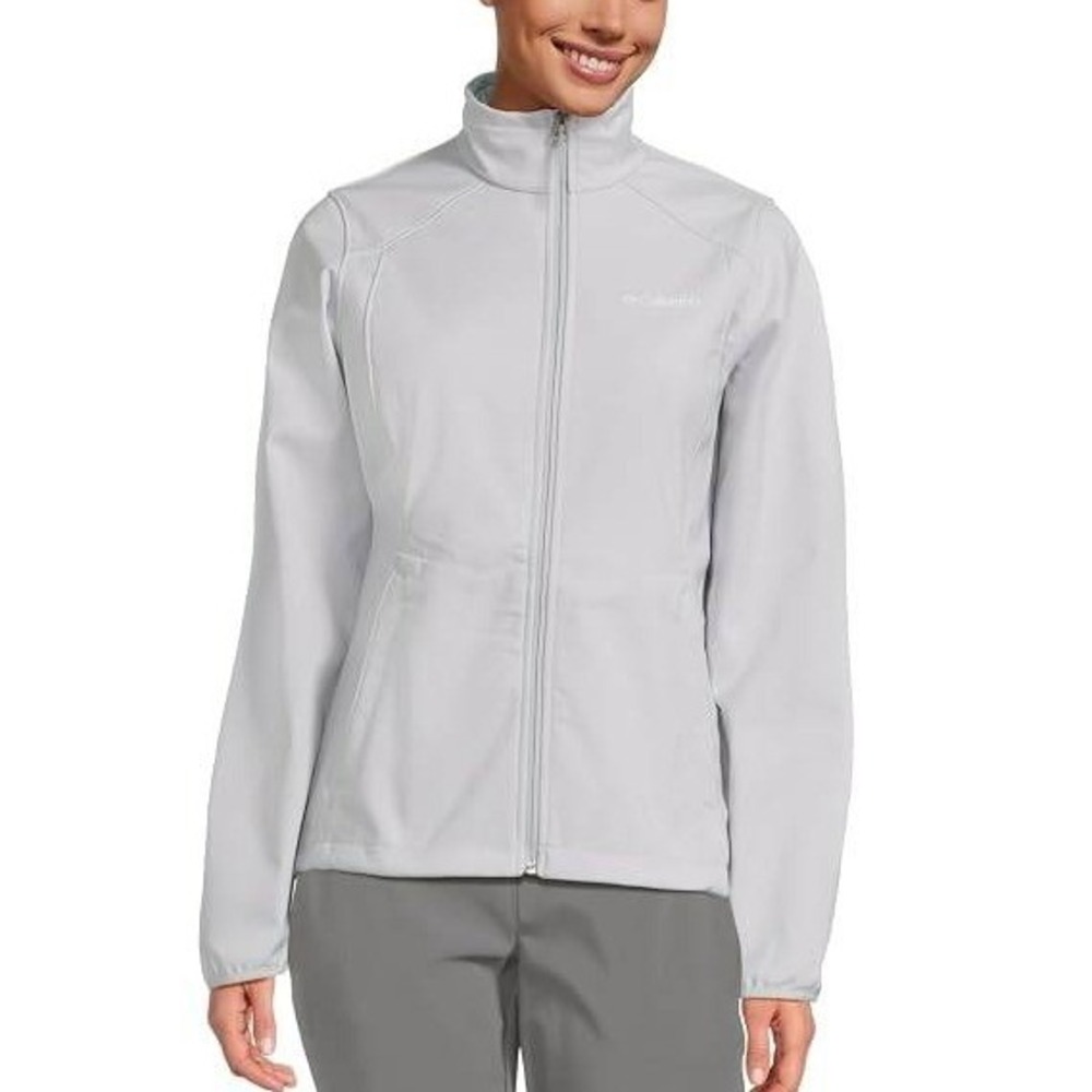 NWT Columbia Kruser Women's XL Blue Gray Ridge II Softshell Windbreaker Jacket